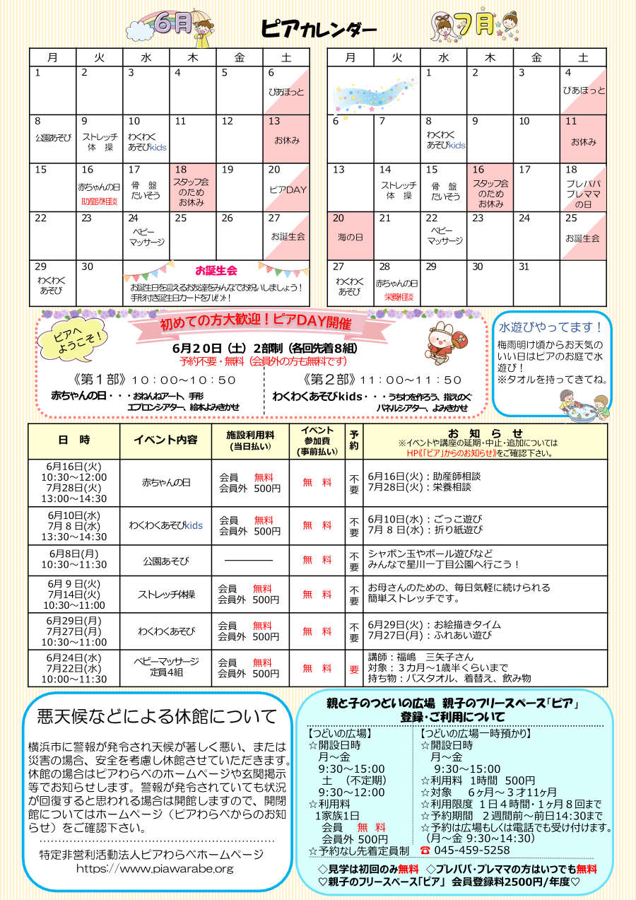 ピア通信・裏面