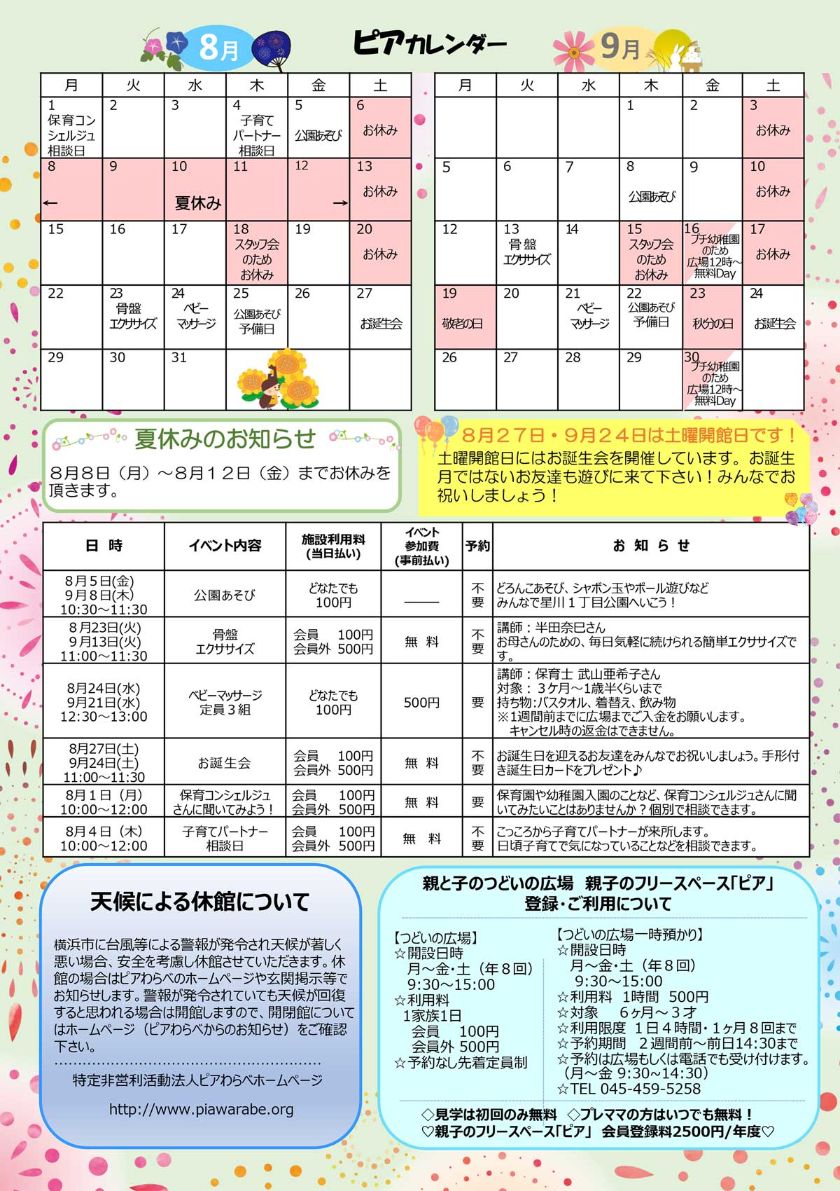 ピア通信・裏面