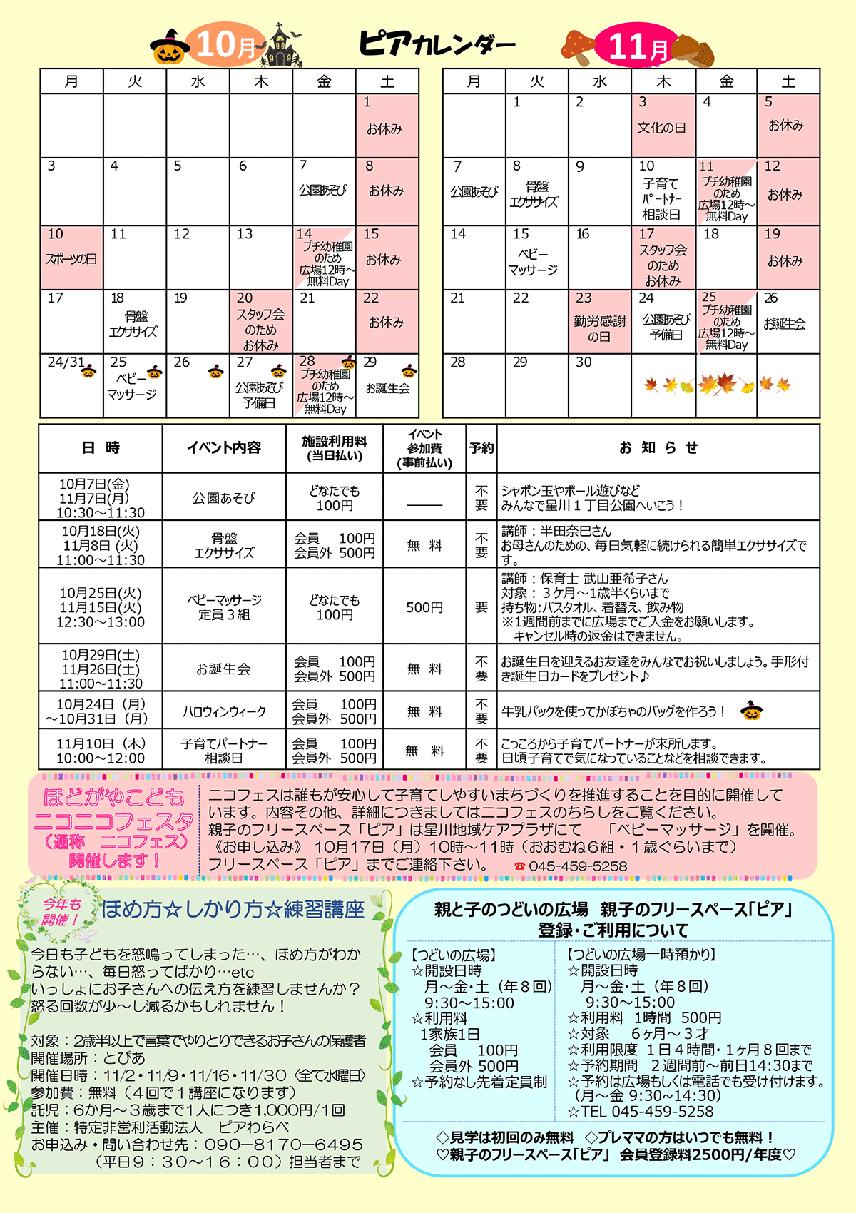 ピア通信・裏面
