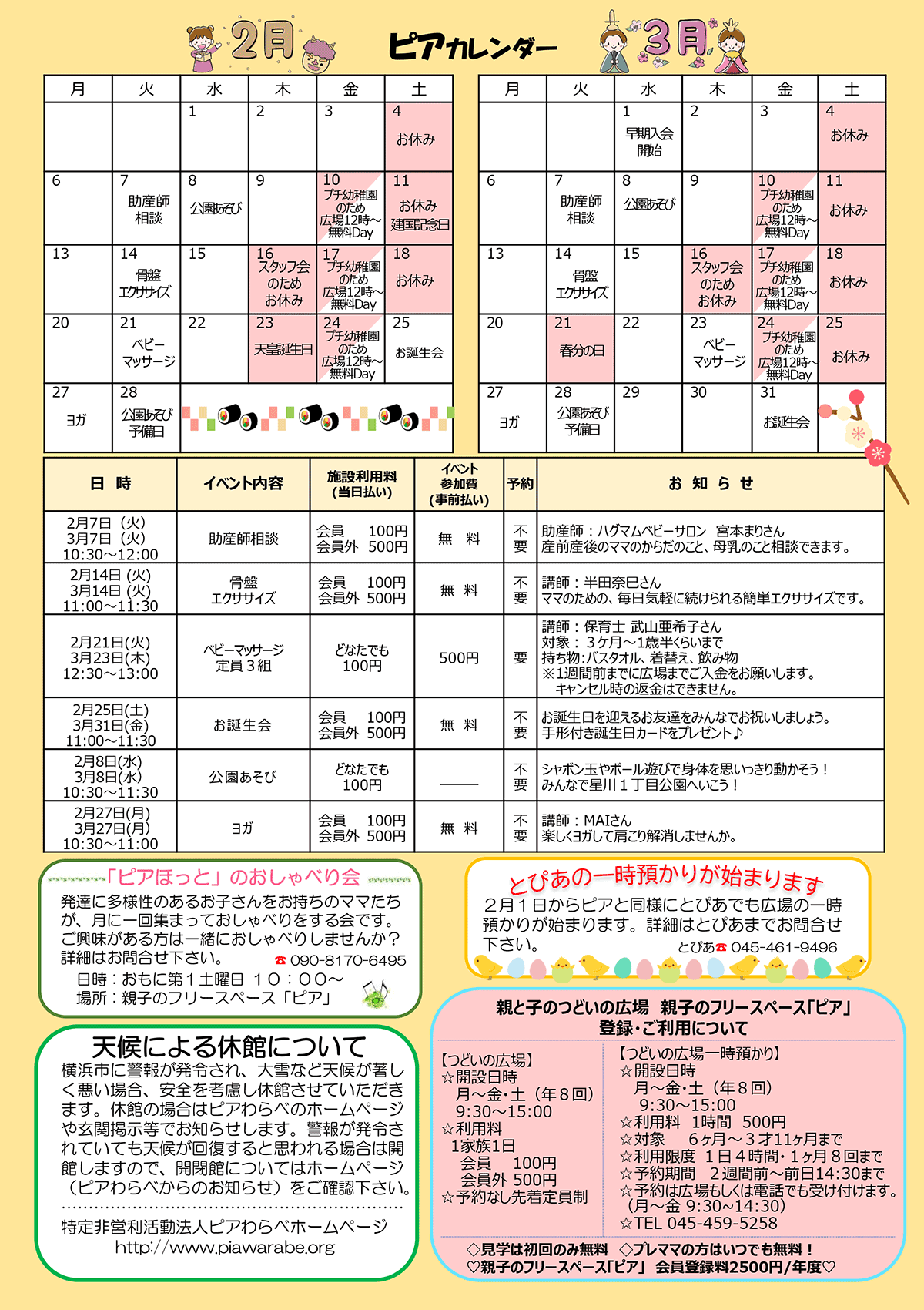 ピア通信・裏面