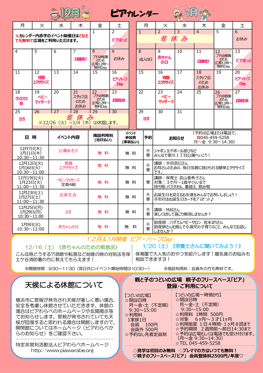 ピア通信・裏面