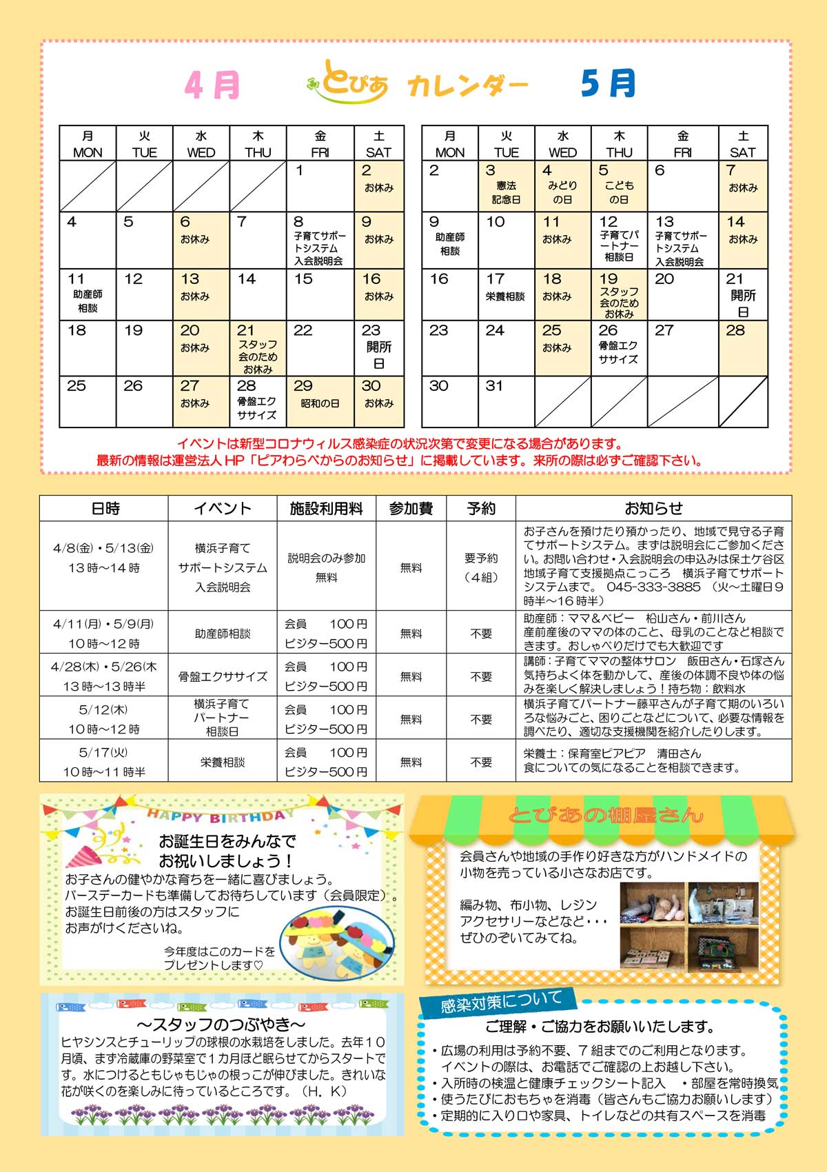 とぴあ通信・裏面