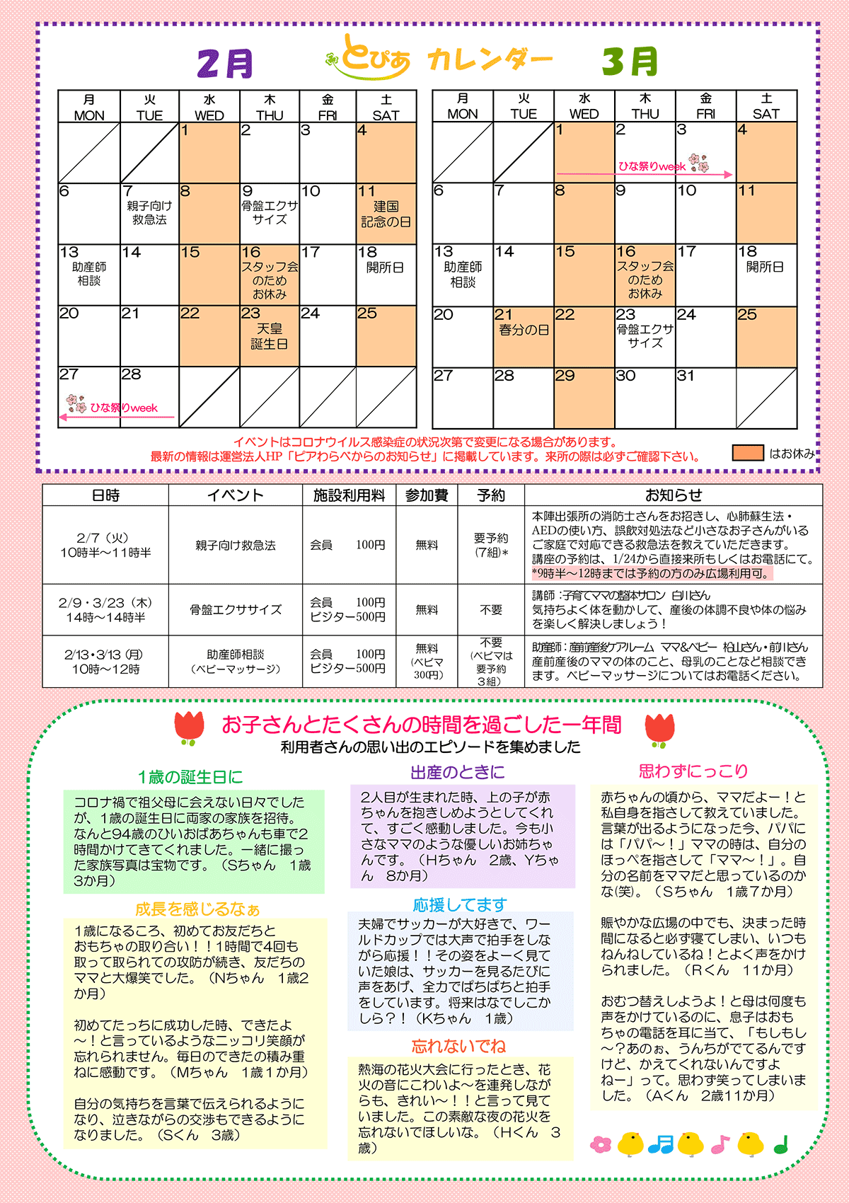 とぴあ通信・裏面