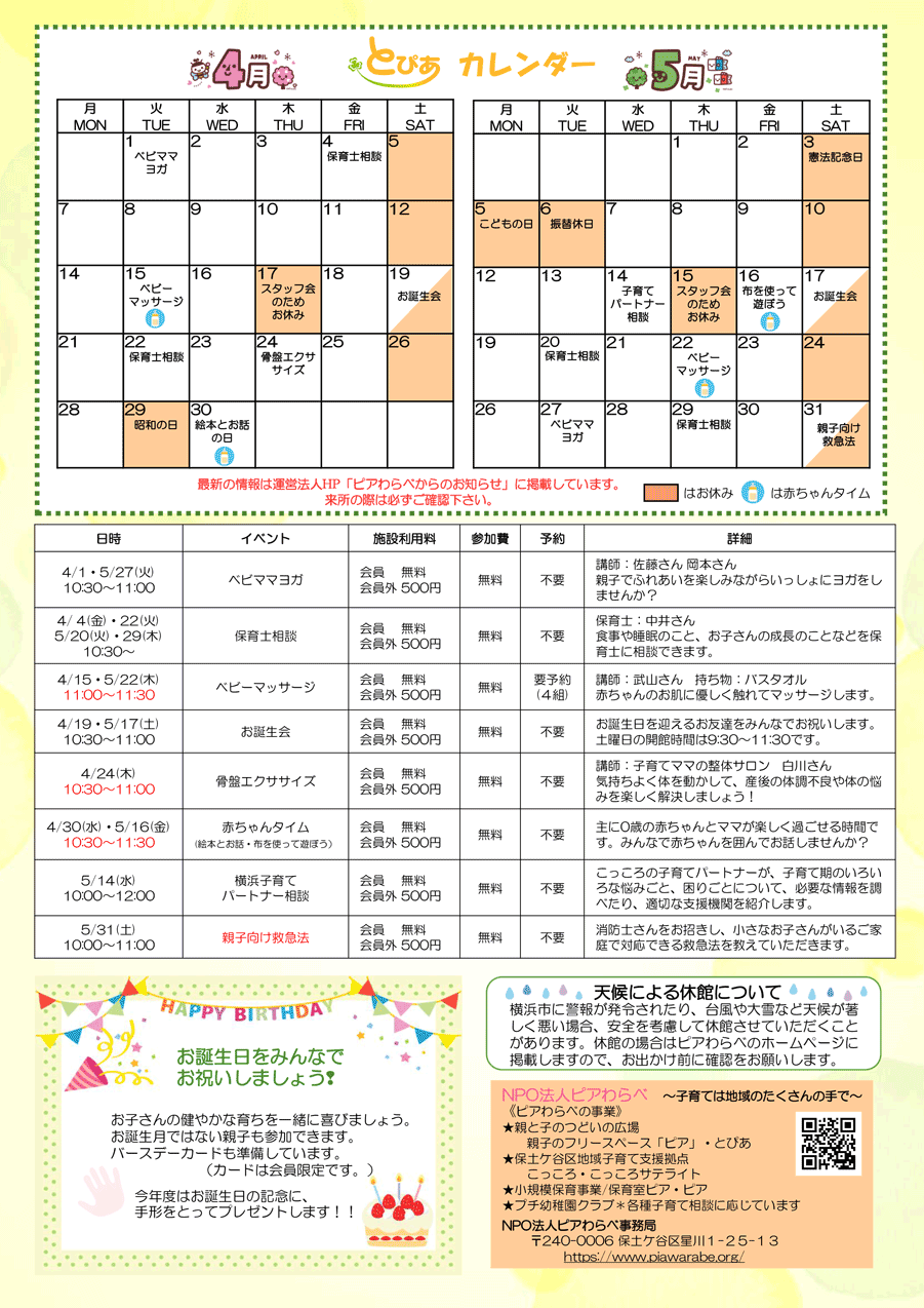 とぴあ通信・裏面